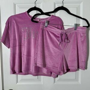 ⭐️Juicy Couture shorts set pink, new